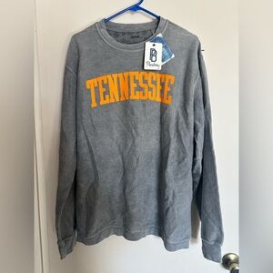 Press-box university of Tennessee Volunteers Gray Patterned Cotton Shirt